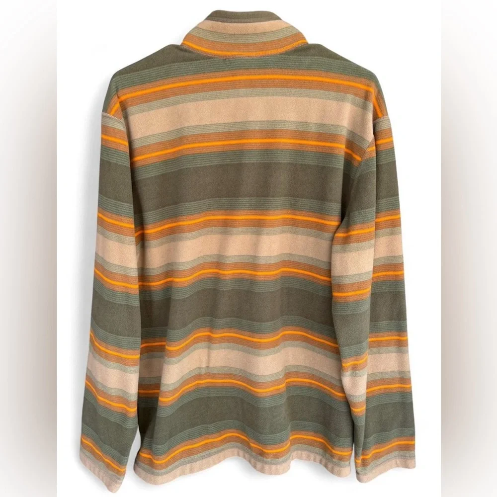 The North Face Fleece 1/4 Zip Pullover‎ Mens Size Large Long Sleeve Striped
